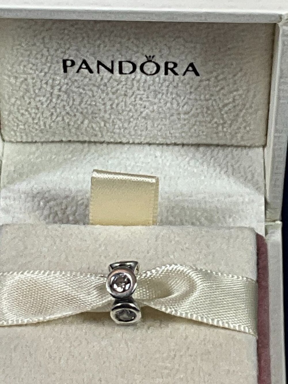 NWOT Pandora Sterling Silver Clear Lights Spacer/Charm 790226CZ